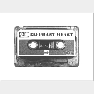 Elephant Heart / Old Cassette Pencil Style Posters and Art